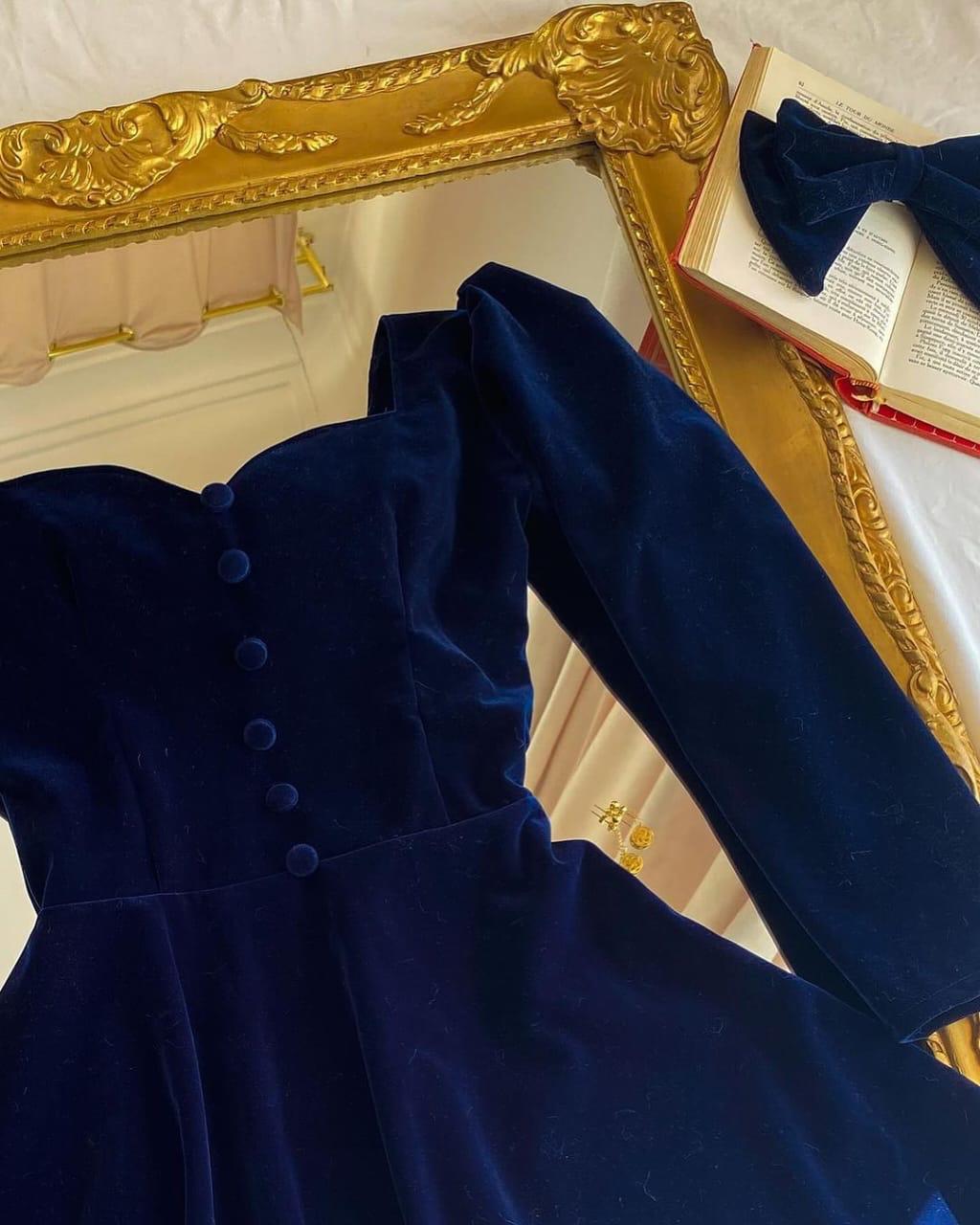 *Velvet Button Frock*