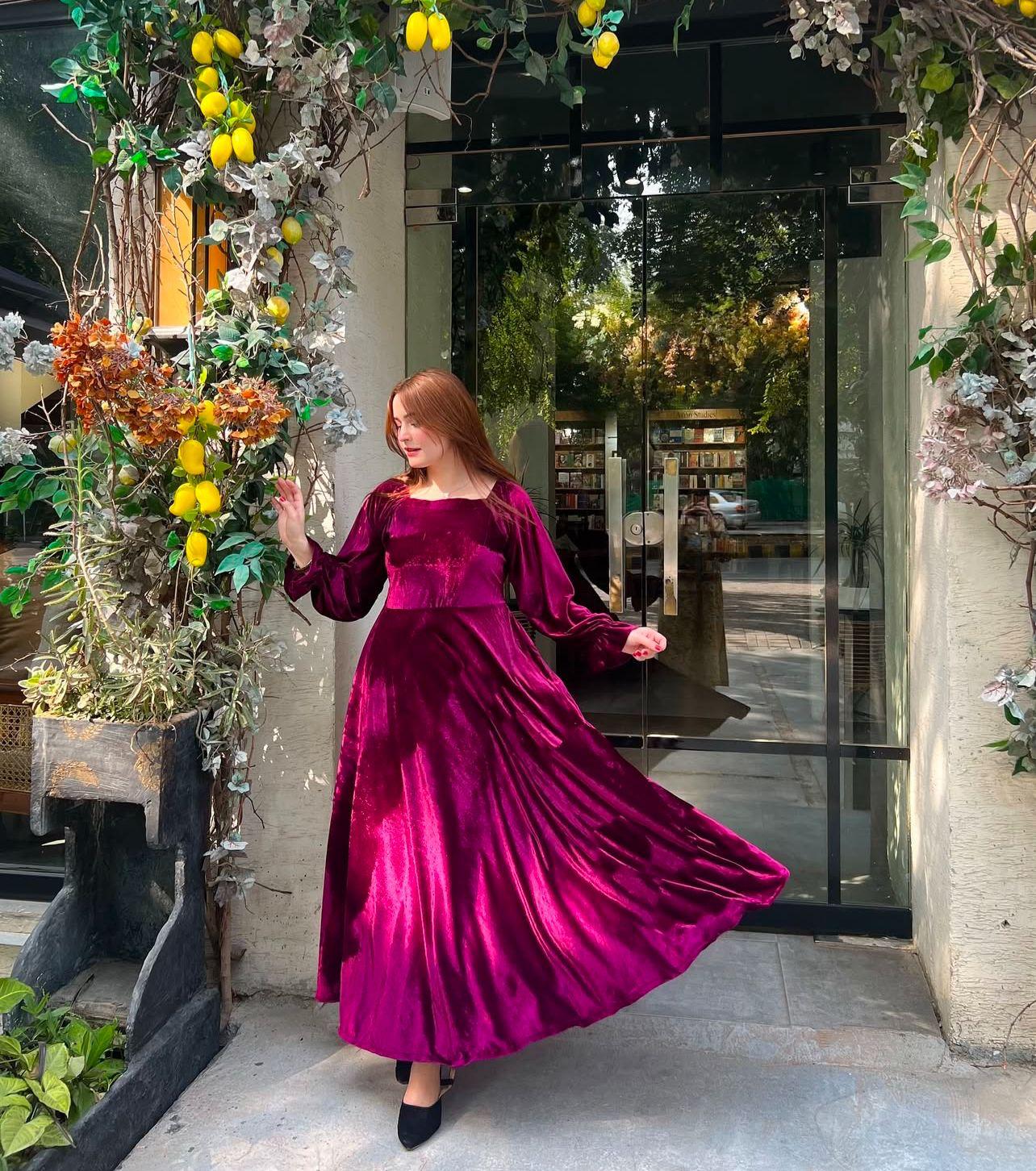 New Arrival Mina Velvet Frock