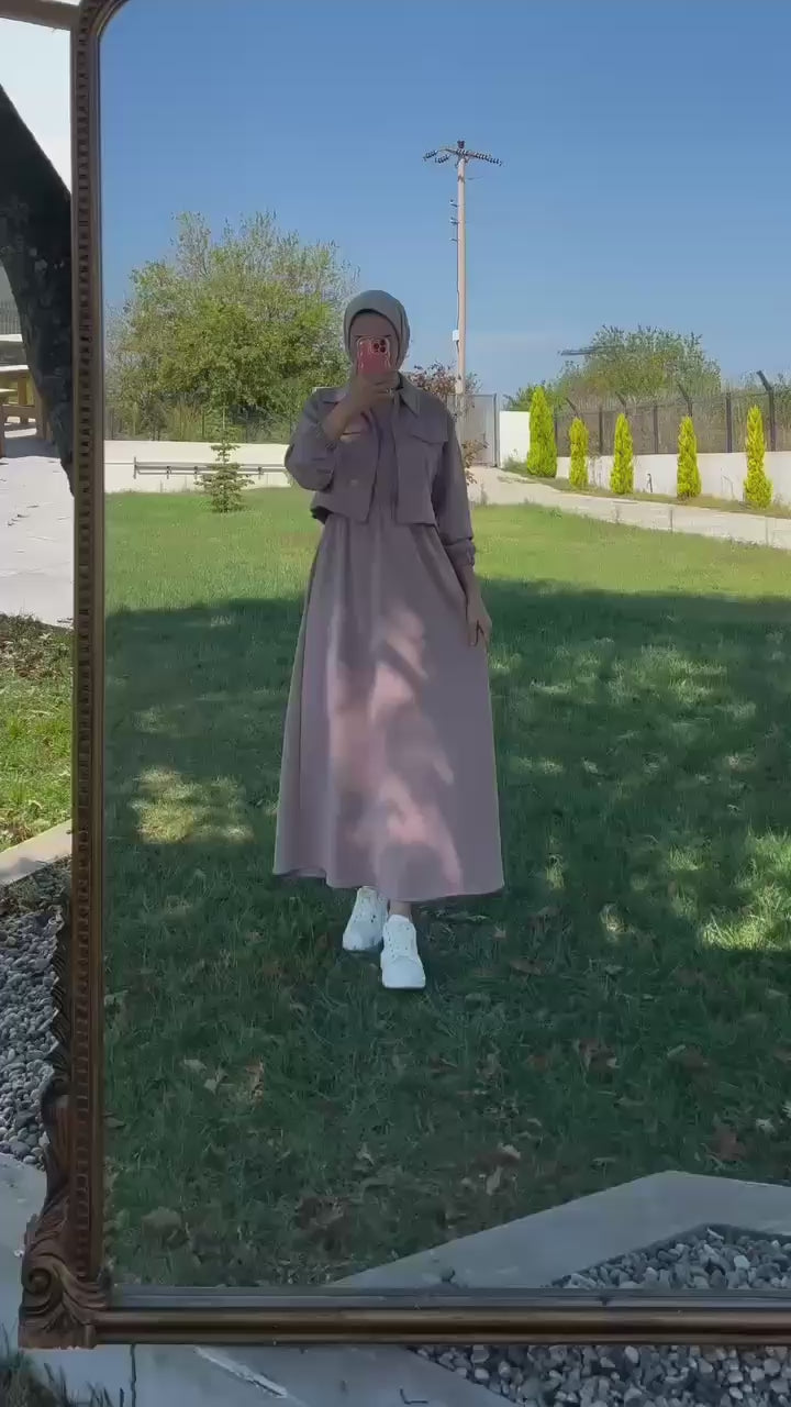 STYLISH ZIPPER COATI FROCK