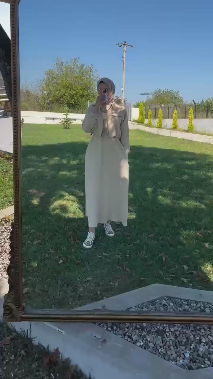 STYLISH ZIPPER COATI FROCK