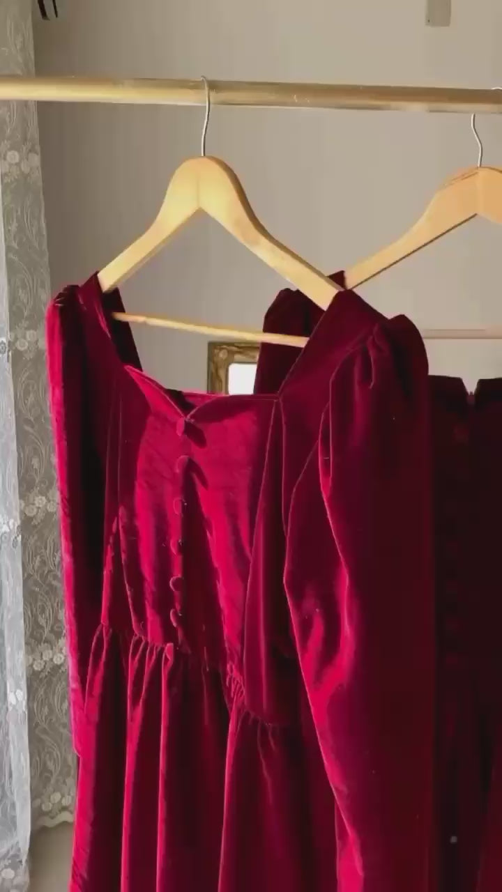 *Velvet Button Frock*