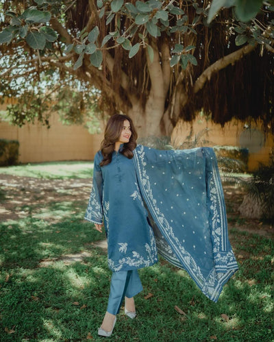 New Fully Embroidery 3 Pec Suit 3 Pec